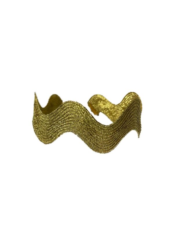 Choker de tela y dorado Snake XL