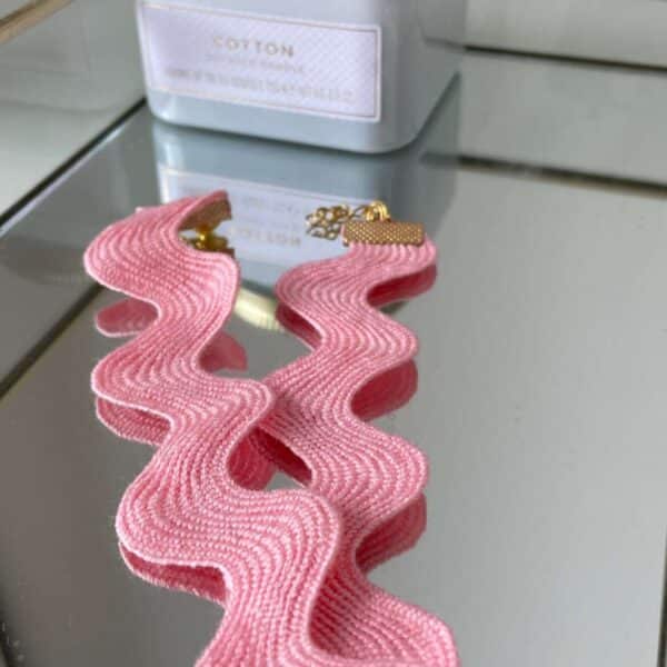 Choker de tela Pink Snake